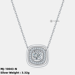 Pear-Shaped Moissanite Diamond Pendant