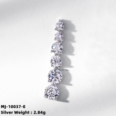 Moissanite Starburst Stud Earrings