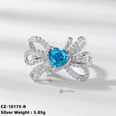 Elegant Sapphire Sterling Silver Ring
