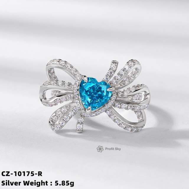 Elegant Sapphire Sterling Silver Ring