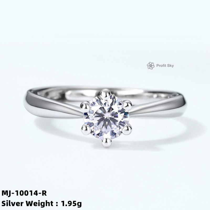 Vintage Filigree Moissanite Silver Ring
