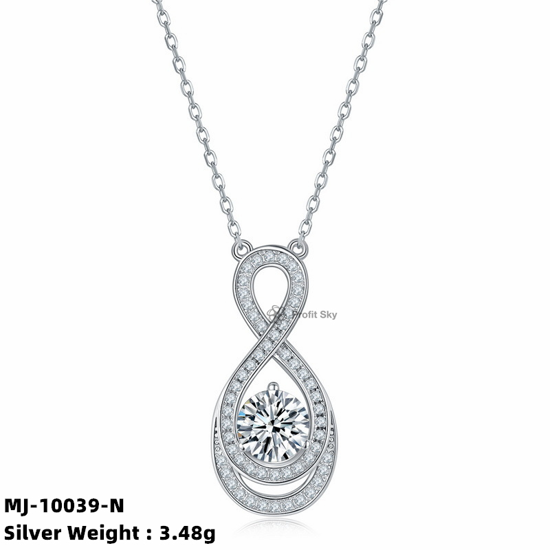 Pear-Shaped Moissanite Diamond Pendant