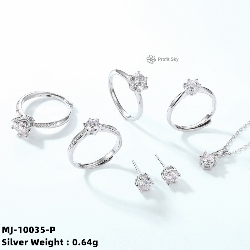 Radiant Moissanite Flower Necklace