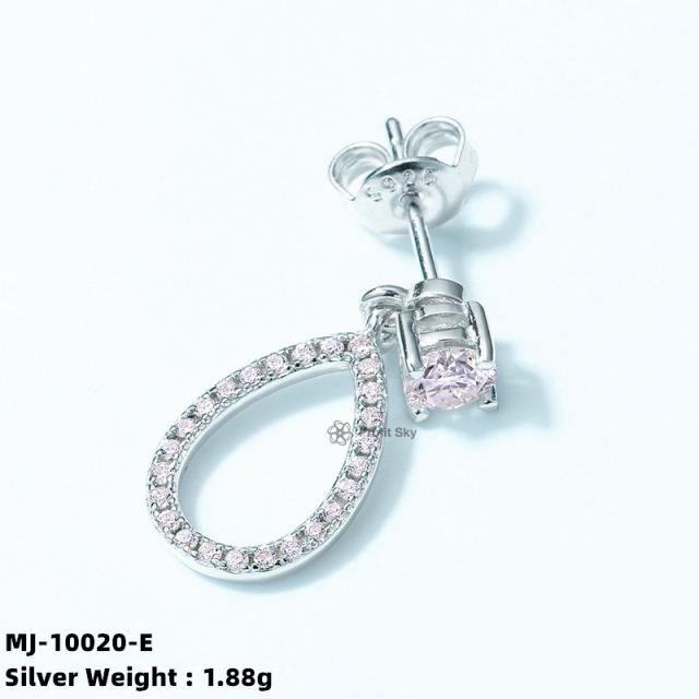 Princess-Cut Moissanite Diamond Studs Earrings