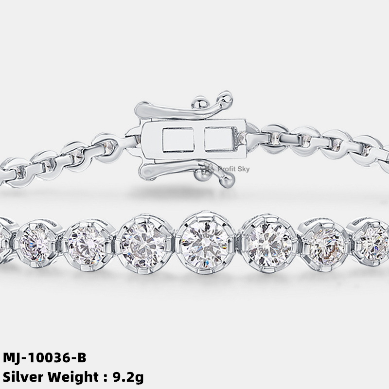 Moissanite Solitaire Diamond Bracelet