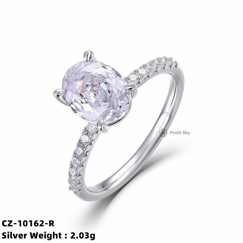 Classic Sterling Silver Solitaire Ring