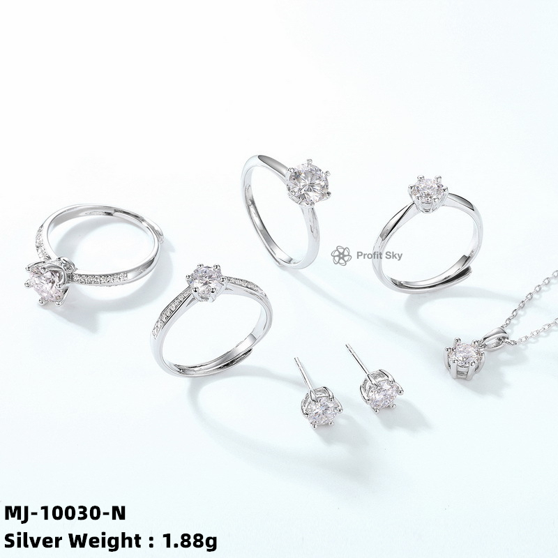 Elegant Moissanite Halo Pendant Necklace