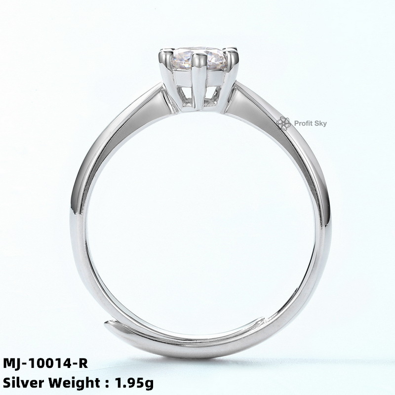 Sterling Silver Moissanite Bridal Set