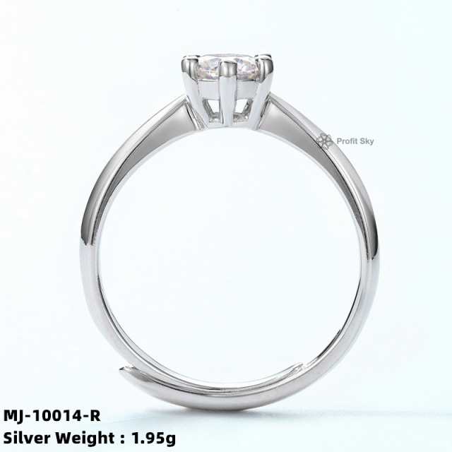 Sterling Silver Moissanite Bridal Set