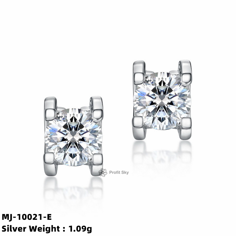 Dainty Moissanite Studs Earrings for Everyday Glam