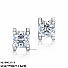 Dainty Moissanite Studs Earrings for Everyday Glam