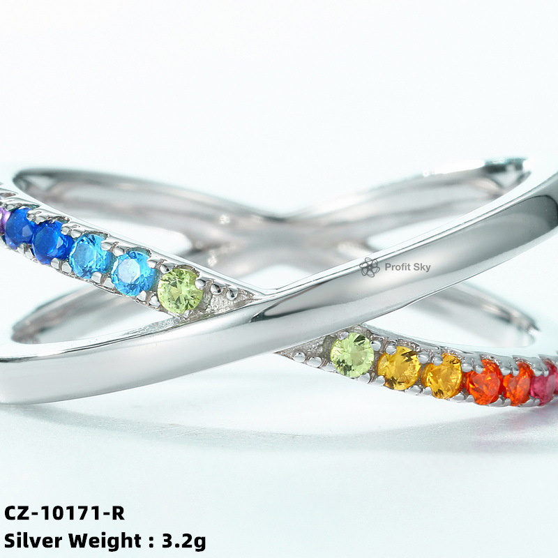 Modern Minimalist Silver Stacking Ring Set