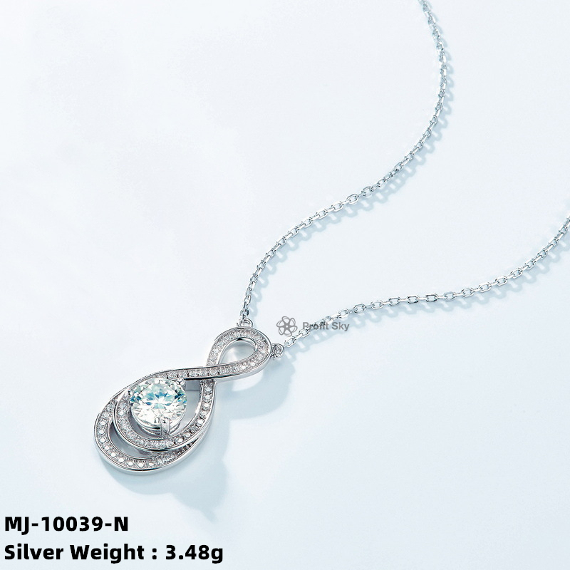 Pear-Shaped Moissanite Diamond Pendant