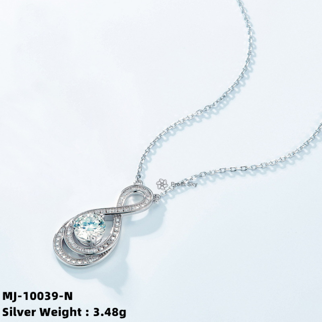 Pear-Shaped Moissanite Diamond Pendant