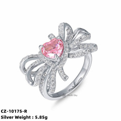Elegant Sapphire Sterling Silver Ring