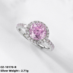 Ruby and Silver Vintage Filigree Ring