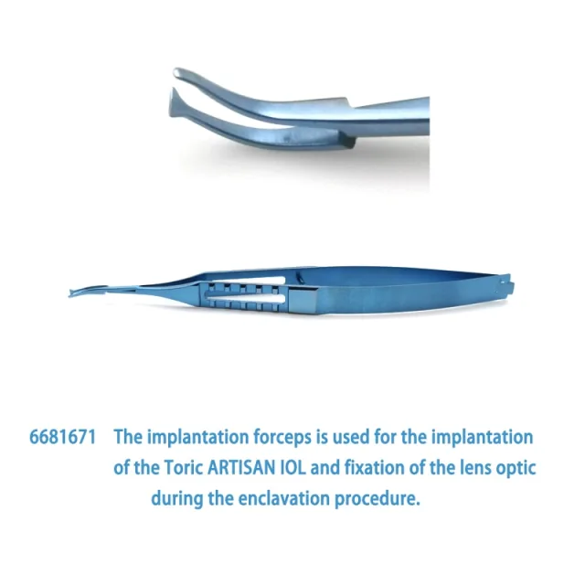 Lens Forceps Artisan Implantation Loading Oftalmologia Ophthalmology
