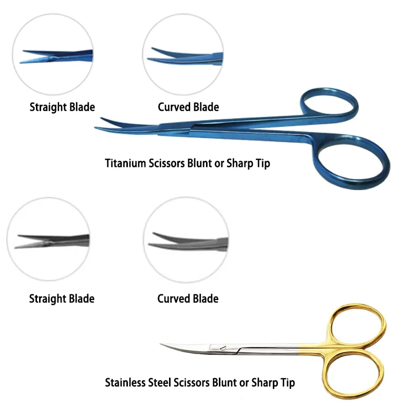 Golded coated scissors Ring Scissors  Golden scissors Enucleation Scissors Manicure Scissors Nail Clipper Salon Nail Tools