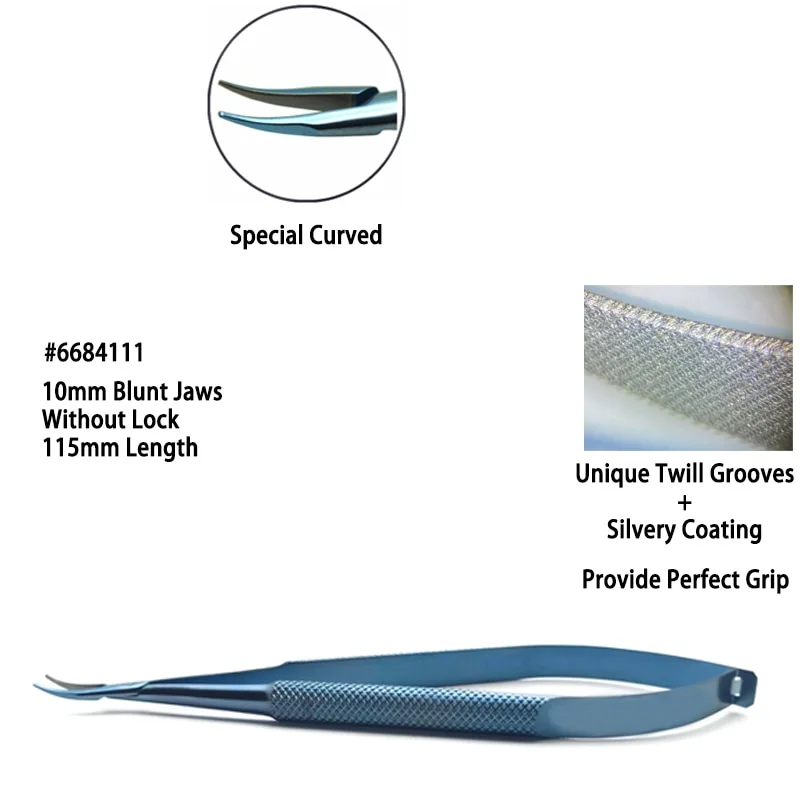 Needle Holder Ophthalmology Barraquer Troutman  Bechert-Sinskey Castroviejo Azar Needle Holder Without Lock