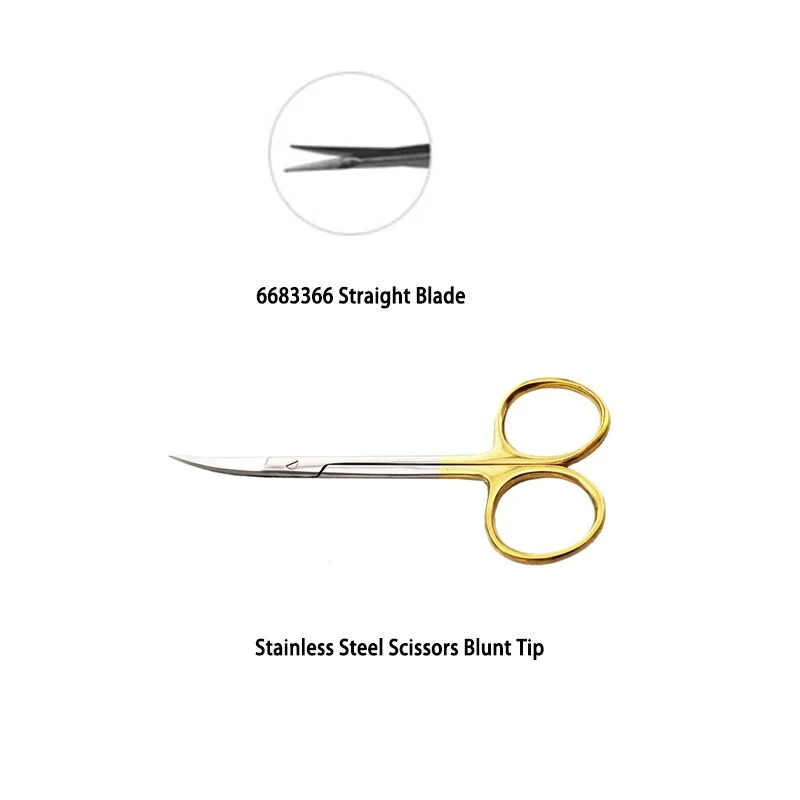 Golded coated scissors Ring Scissors  Golden scissors Enucleation Scissors Manicure Scissors Nail Clipper Salon Nail Tools
