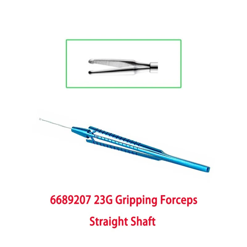 23G Capsulorhexis Forceps Retinal Forceps Gripping Serrated Forceps Membrane Peeler Pick and Peel ILM end gripping  23G Scissors