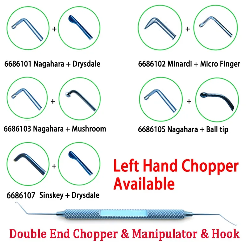 Phaco Chopper Left Hand Chopper Nagahara Chopper Seibel Chopper Rosen Chopper Manipulator Sinskey Hook Spatula Hook ophthalmic