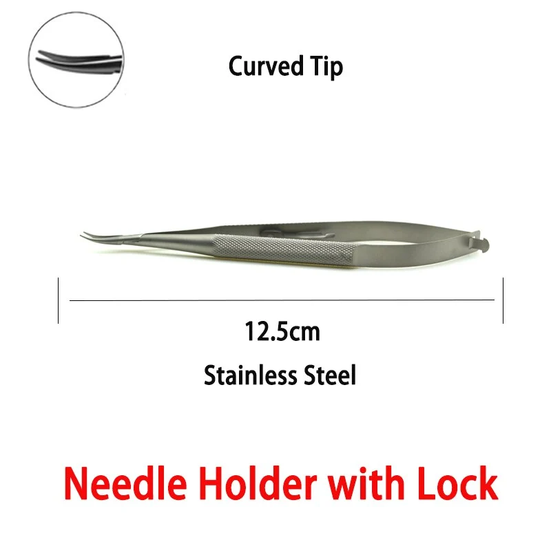 Needle Holder Ophthalmology Barraquer Castroviejo Needle Holder With Lock Ophthalmic Instruments Oftalmologia