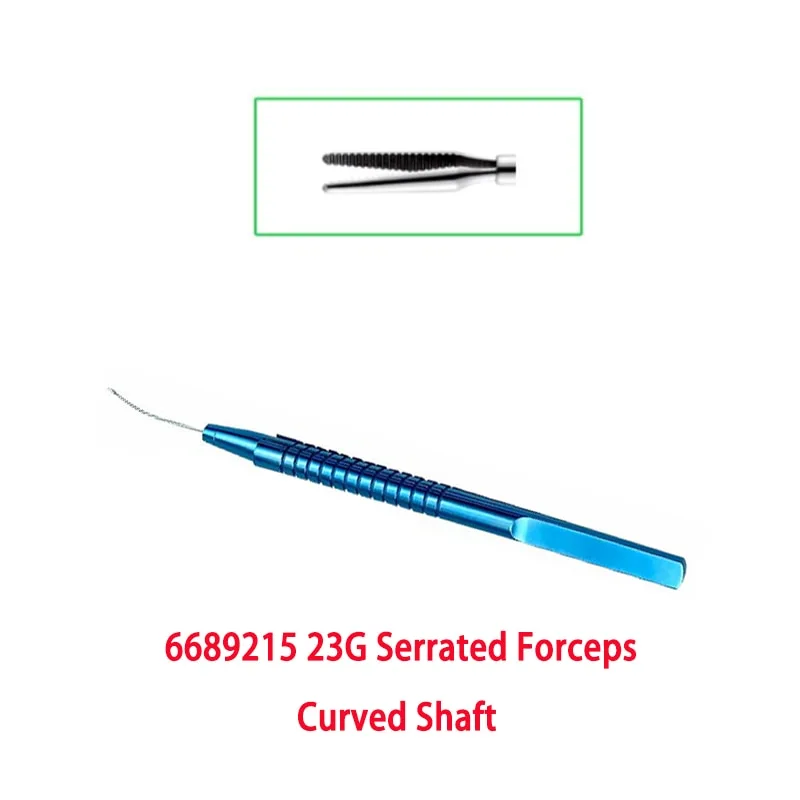 23G Capsulorhexis Forceps Retinal Forceps Gripping Serrated Forceps Membrane Peeler Pick and Peel ILM end gripping  23G Scissors