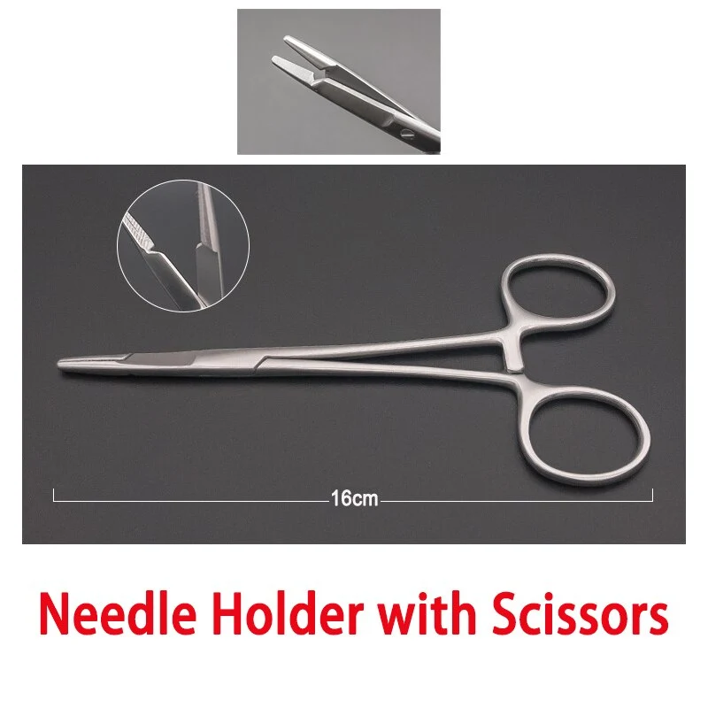 Needle Holder with Scissors Halstead Hemostatic Mosquito Forcep Hartmann Hemostatic Mosquito Forceps Ophthalmic Tweezer
