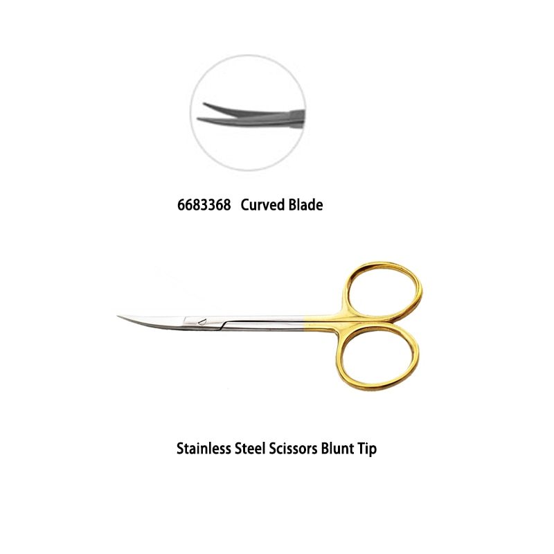 Golded coated scissors Ring Scissors  Golden scissors Enucleation Scissors Manicure Scissors Nail Clipper Salon Nail Tools