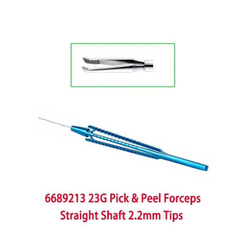 23G Capsulorhexis Forceps Retinal Forceps Gripping Serrated Forceps Membrane Peeler Pick and Peel ILM end gripping  23G Scissors