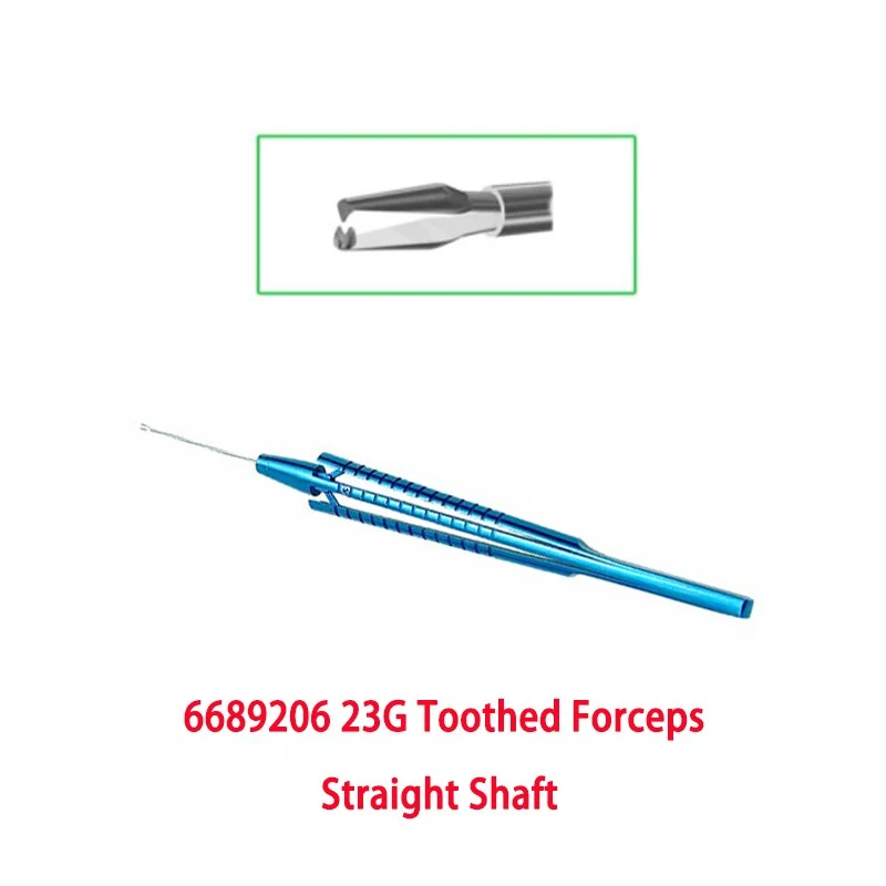 23G Capsulorhexis Forceps Retinal Forceps Gripping Serrated Forceps Membrane Peeler Pick and Peel ILM end gripping  23G Scissors
