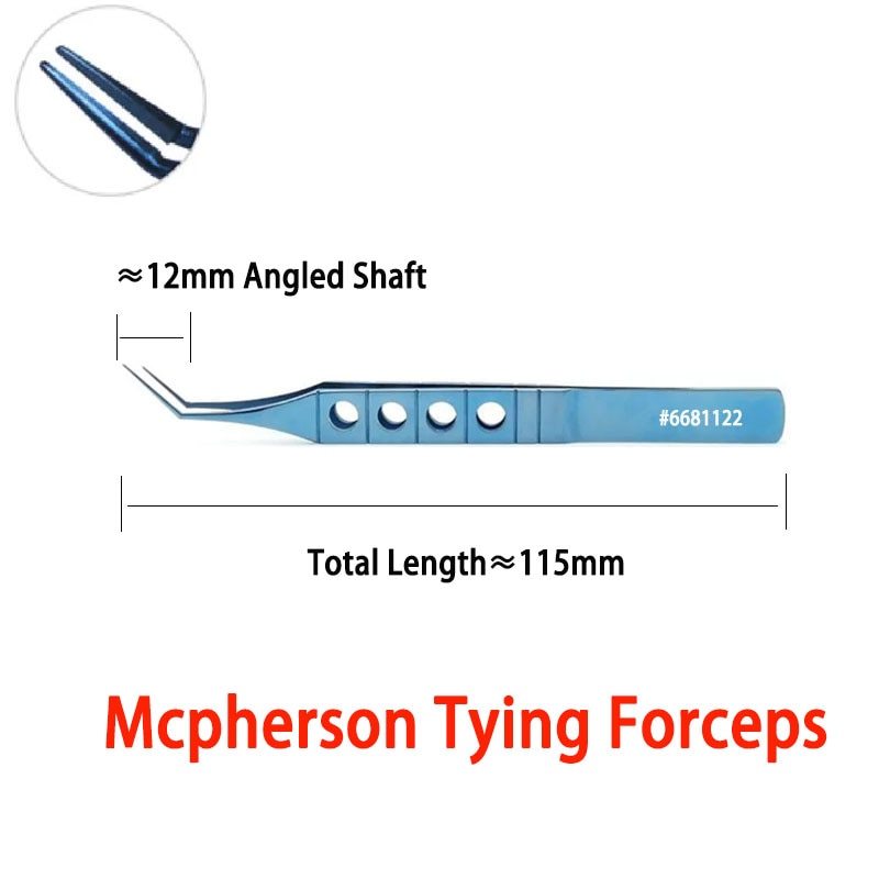 McPherson Tying Forceps Capsulorhexis Hair Plant Oftalmologia Ophthalmology