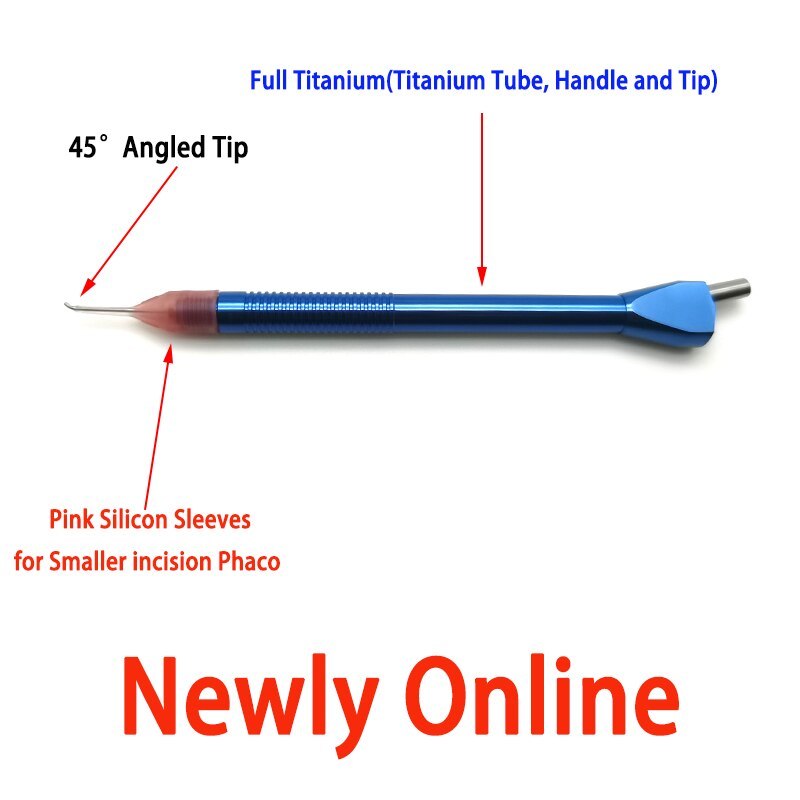 Titanium Ultra Microemulsion Sucking Handle IA Handpiece Coaxial uitrasonic injection handle Ophthalmic Instruments Oftalmologia