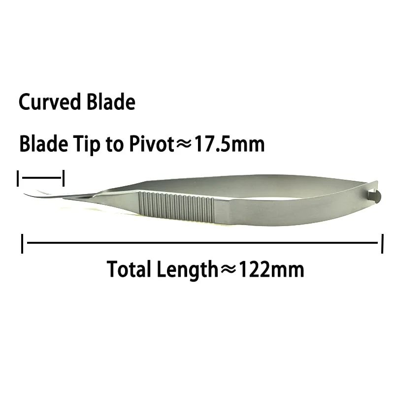 Corneal Scissors Micro Surgical Vannas Titanium Stainless Steel Oftalmologia