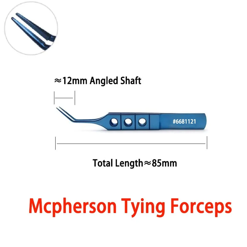 McPherson Tying Forceps Capsulorhexis Hair Plant Oftalmologia Ophthalmology