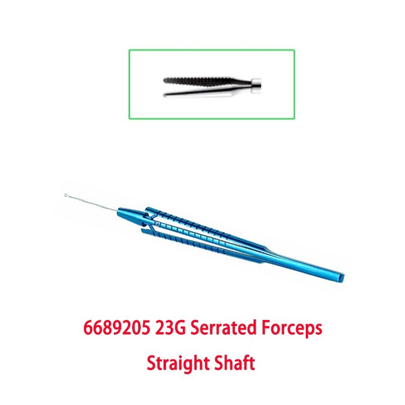 23G Capsulorhexis Forceps Retinal Forceps Gripping Serrated Forceps Membrane Peeler Pick and Peel ILM end gripping  23G Scissors