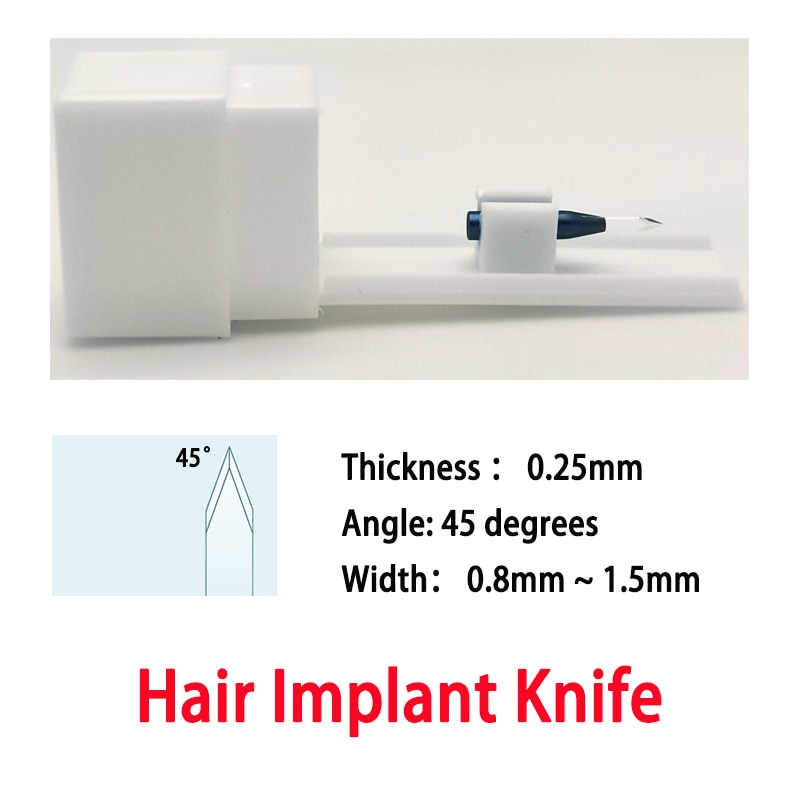 Hair Implant Sapphire Knife Blade Hair Planting Tool,