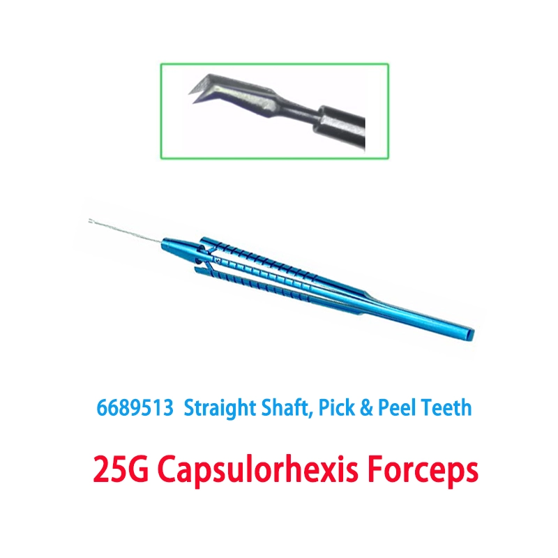 25G Forceps 25G Scissors Capsulorhexis Forceps Ophthalmic Instruments Oftalmologia
