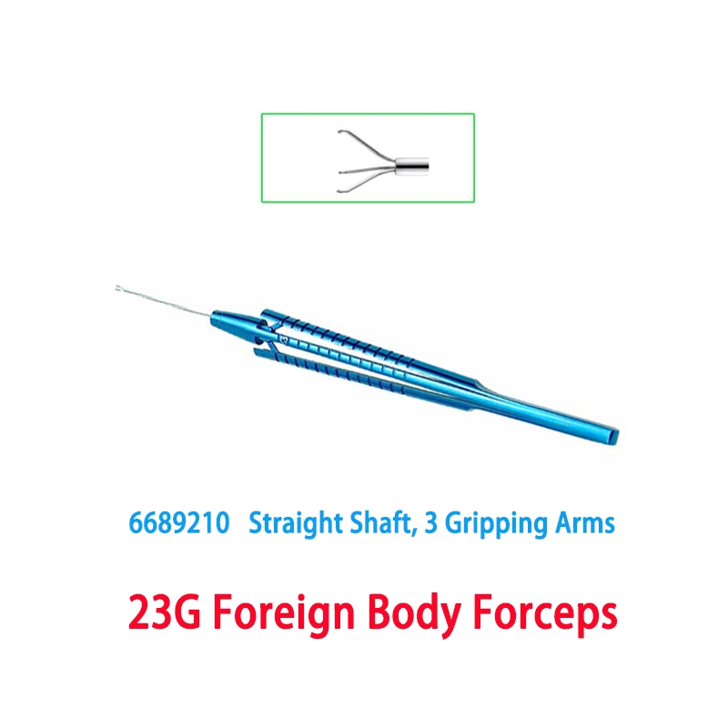 23G Capsulorhexis Forceps Retinal Forceps Gripping Serrated Forceps Membrane Peeler Pick and Peel ILM end gripping  23G Scissors