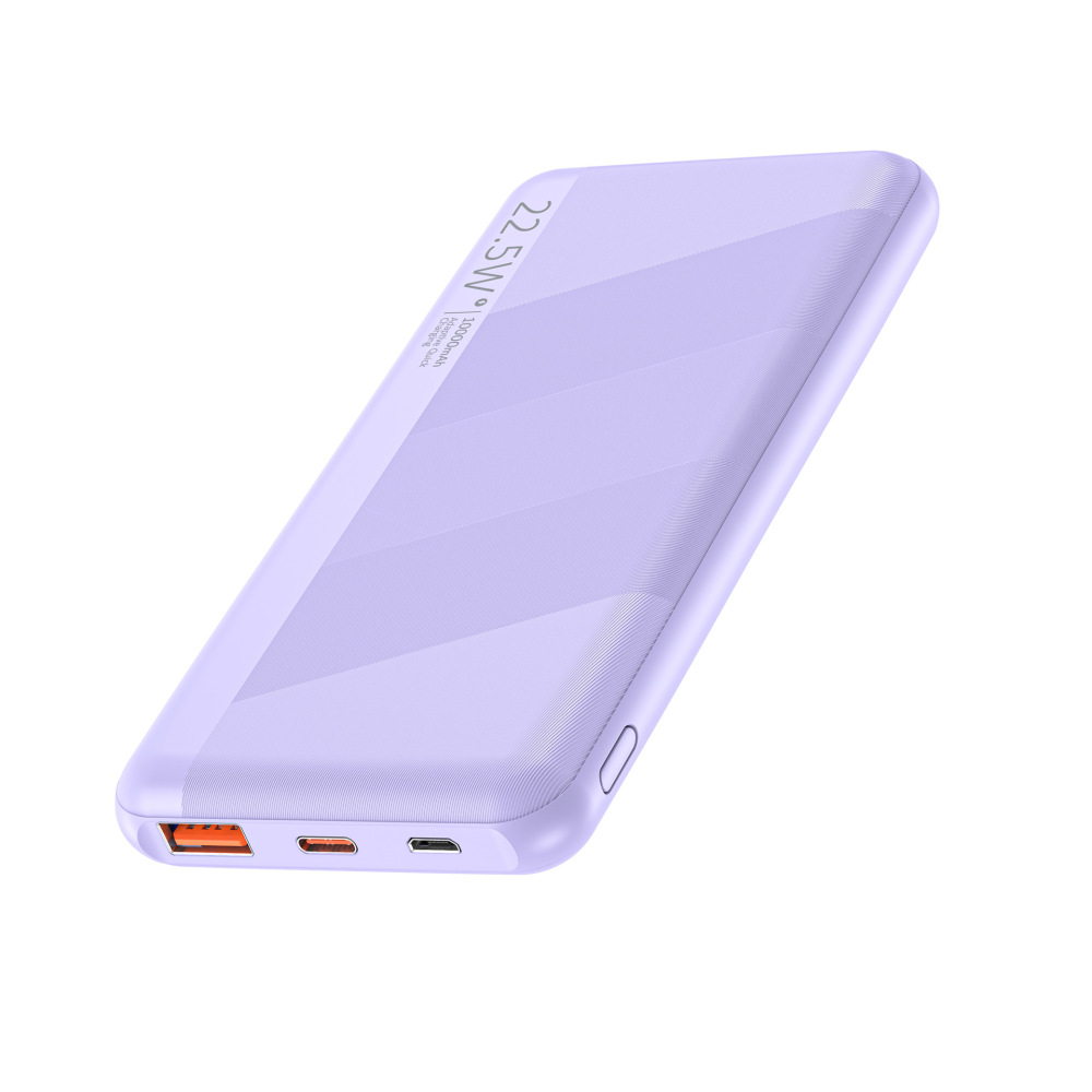 Travel Fast Charging Power Bank 10000 mAh PD 20W Portable Charging Dock Compatible with iPhone iPad Android Devices