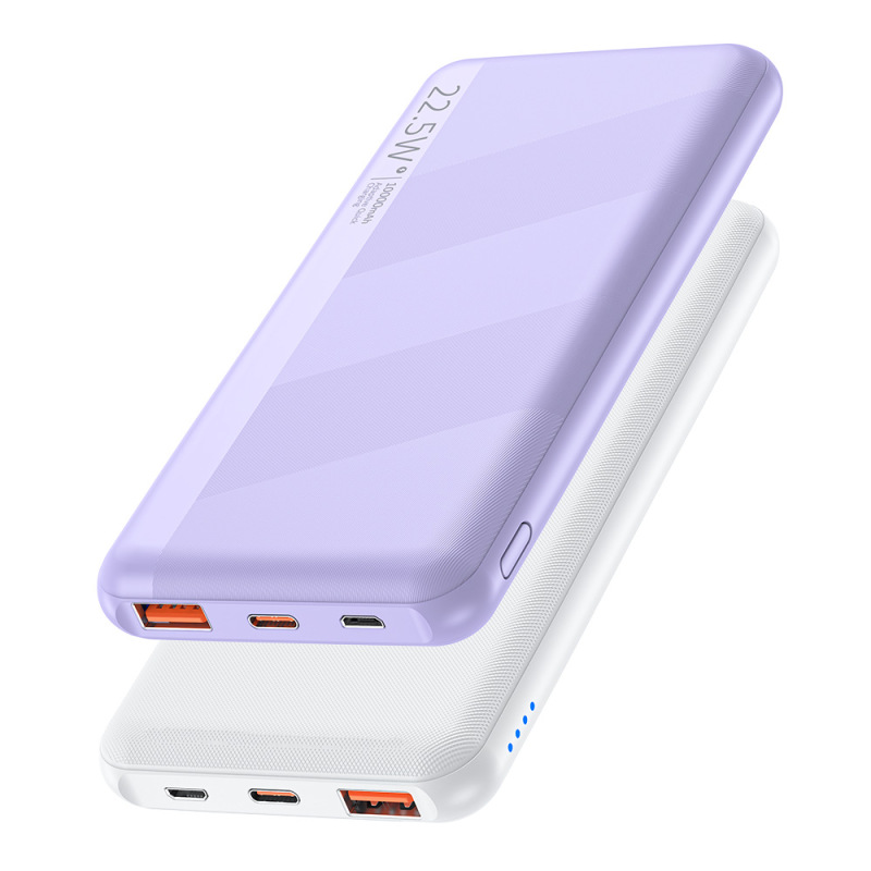 Travel Fast Charging Power Bank 10000 mAh PD 20W Portable Charging Dock Compatible with iPhone iPad Android Devices