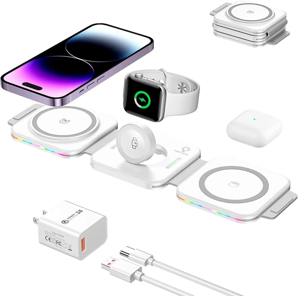 Wireless Charger Small Foldable Magnetic Charging Pad