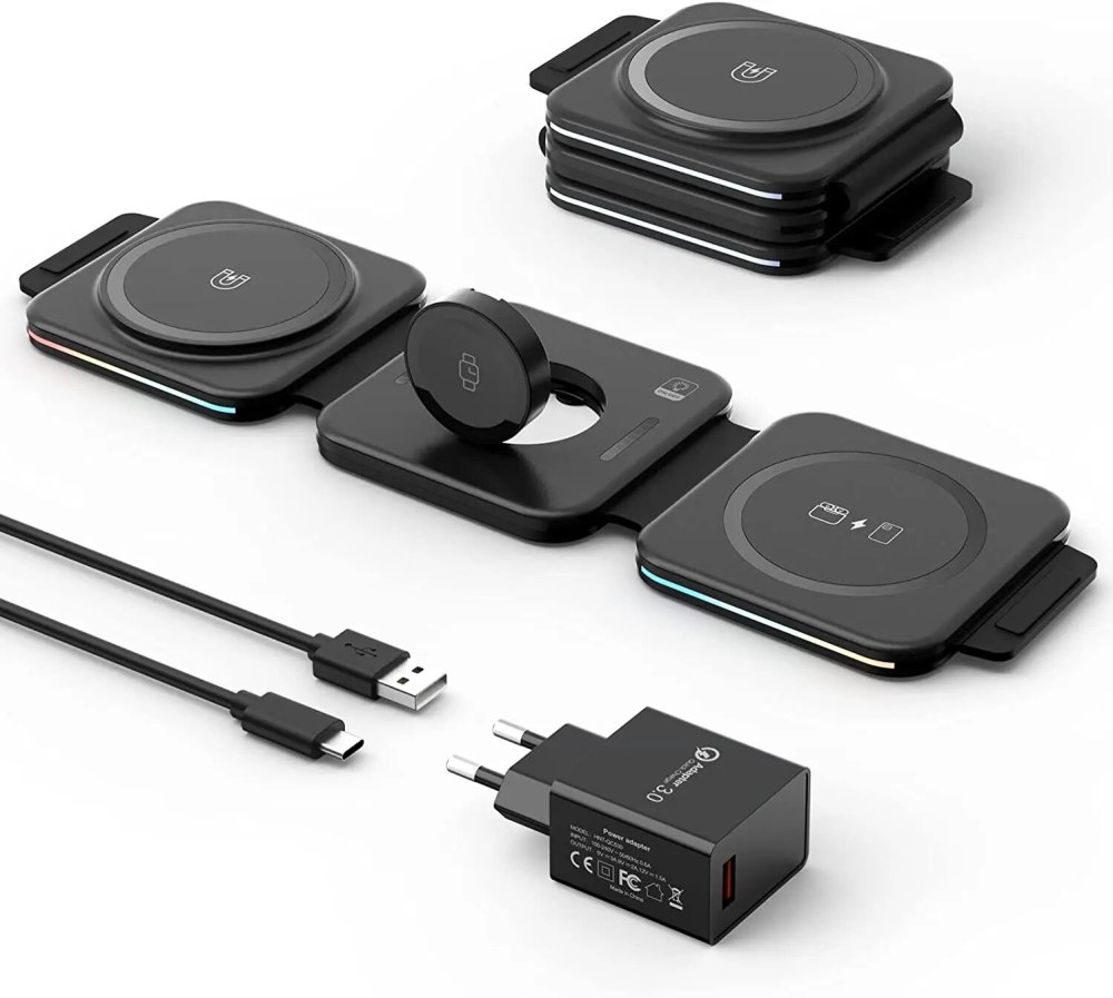 Wireless Charger Small Foldable Magnetic Charging Pad