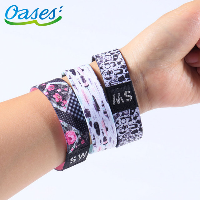 Custom Polyester RFID Elastic Wristbands for Festival Or Event