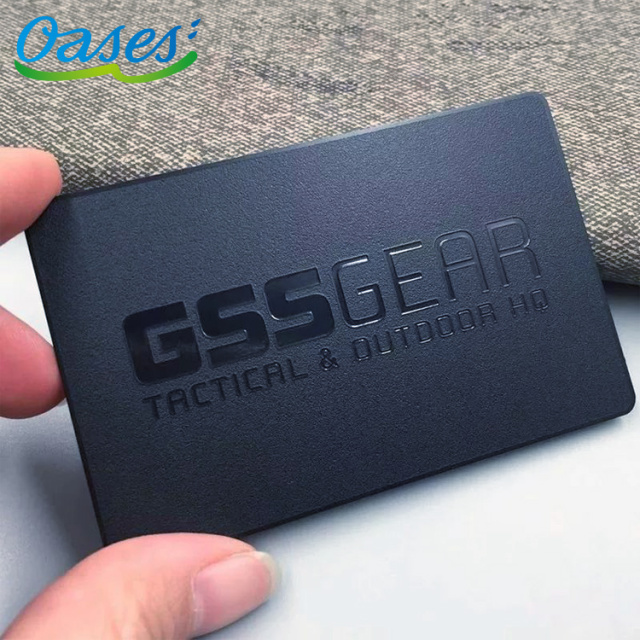 Black Stainless Steel Business Card