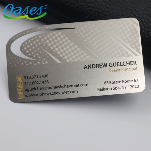 High Grade Stainless Steel Metal business Card