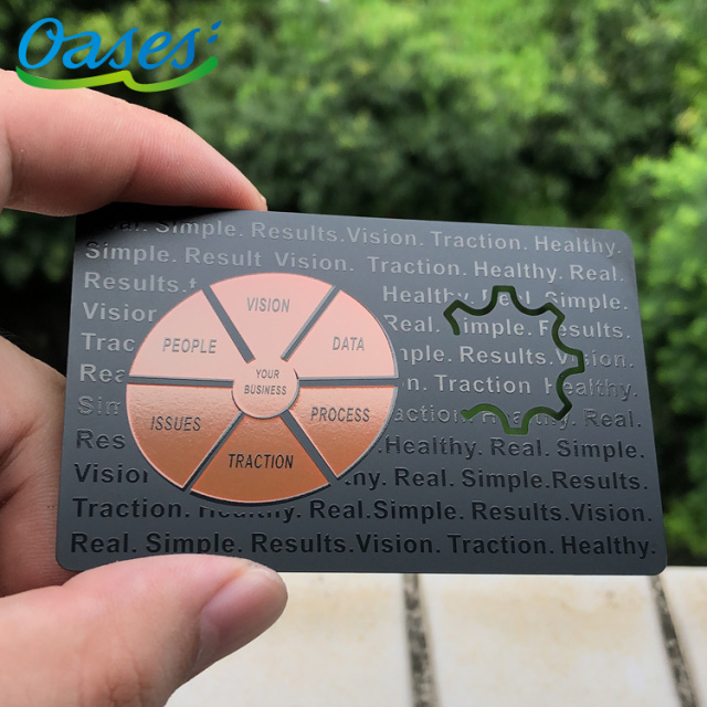 Black Stainless Steel Business Card
