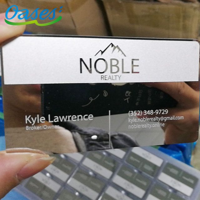 Mirror Finish Metal Business Cards