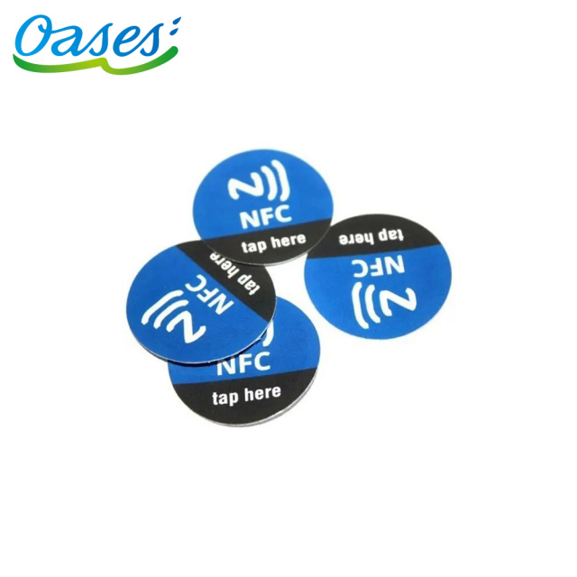 Etiqueta adhesiva pasiva RFID NFC de tamaño personalizado a prueba de agua
